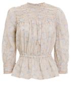 Bytimo Floral Cotton Lace Blouse Blush/floral M