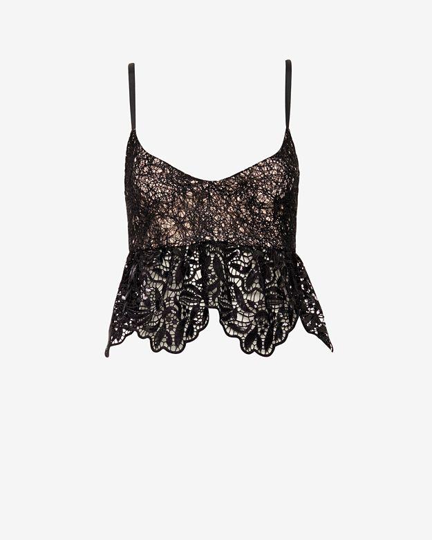 Alexis Exclusive Estelle Lace Sequin Frill Top