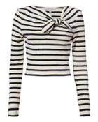 Derek Lam 10 Crosby Knotted Crop Top Ivory S