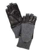 Carolina Amato Pop Top Gloves Black/grey S