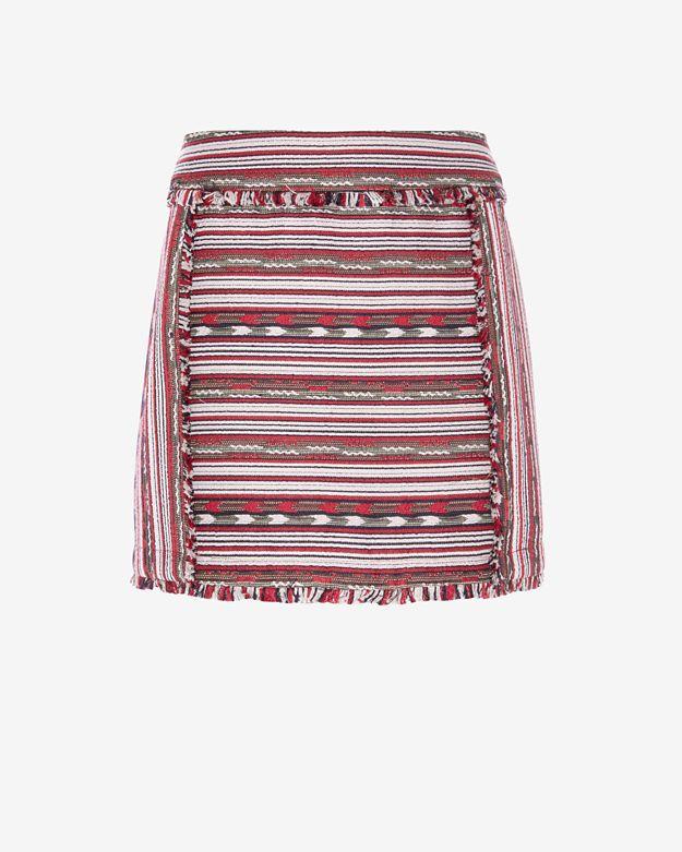 Twelfth Street By Cynthia Vincent Exclusive Fringe Detail Brocade Skirt