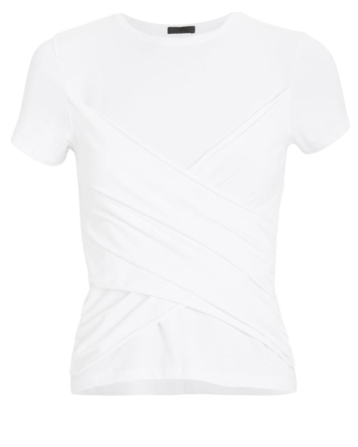 Atm Collection Atm Anthony Thomas Melillo Pima Cotton Twist T-shirt White M