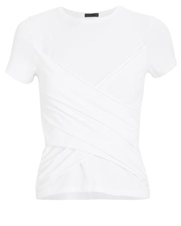 Atm Collection Atm Anthony Thomas Melillo Pima Cotton Twist T-shirt White M