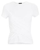 Atm Collection Atm Anthony Thomas Melillo Pima Cotton Twist T-shirt White M