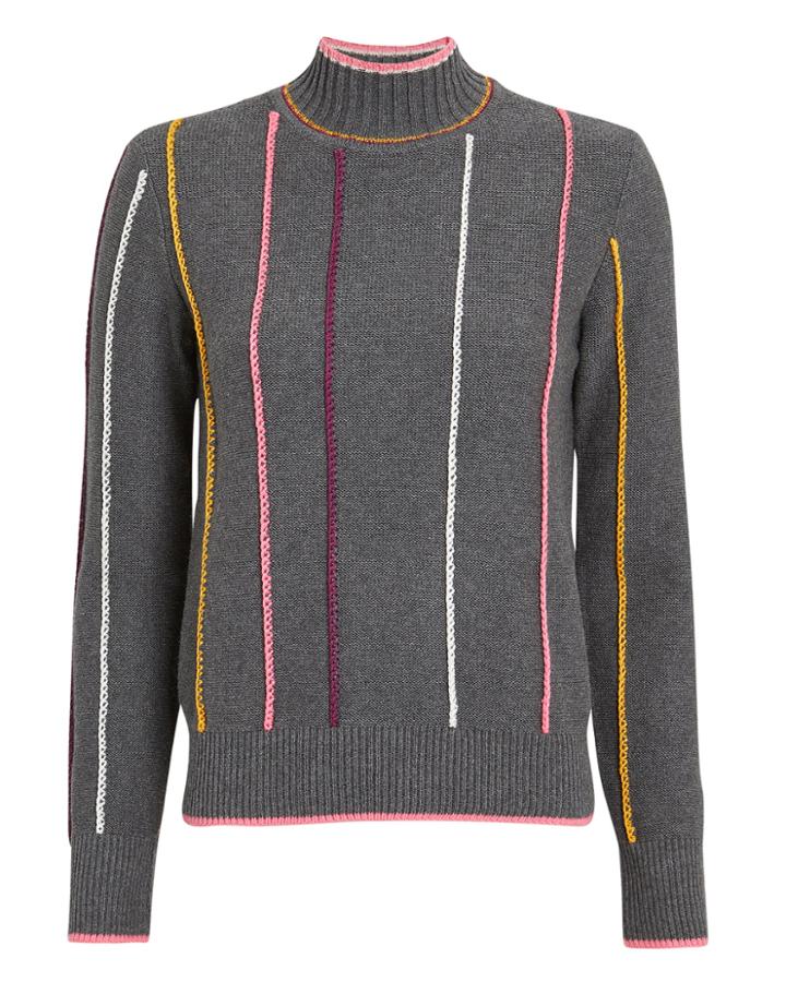 Rag And Bone Rag & Bone Tom Sweater Grey/pink/yellow P