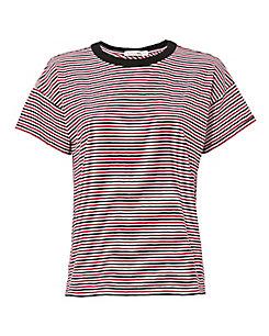 Rag & Bone Navy Striped Crew Tee