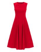 Derek Lam Fit-and-flare Red Midi Dress Red 38