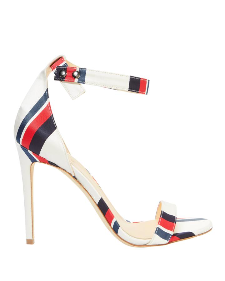 Monse Multi Stripe Ankle Strap Sandals Multi 38