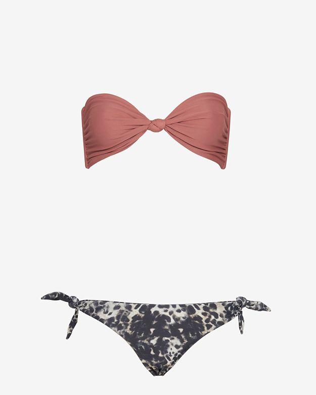 Mikoh Knot Bandeau & Side Tie Bikini- Final Sale