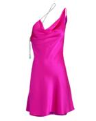 Cushnie Et Ochs Fuschia Chi Charmeuse Mini Dress Pink Zero