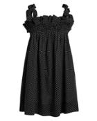 Ganni Armory Tunic Cover-up Black/white Polka Dot 36