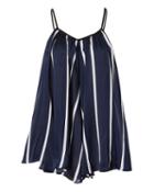 Fleur Du Mal Swing Romper Navy S/m