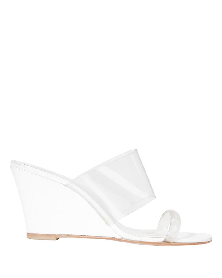 Maryam Nassir Zadeh Olympia Translucent Wedges White 37