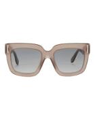 Givenchy Beige Oversized Square Sunglasses