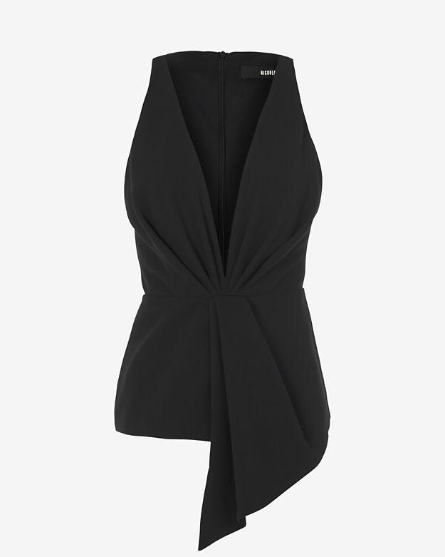 Nicholas Deep V Drape Hem Top