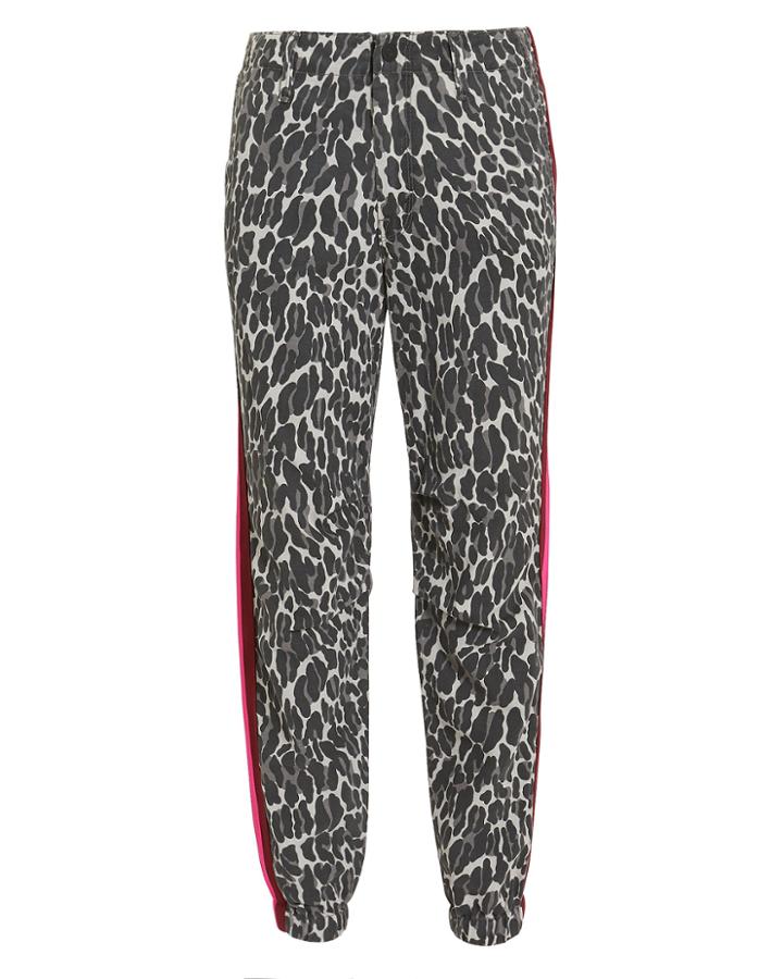 Mother No Zip Misfit Pants Leopard/red/pink 23