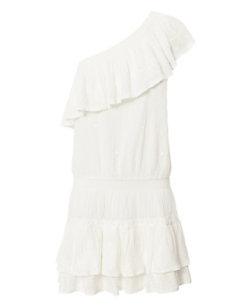 Joie Kolda One-shoulder Ruffle Dress
