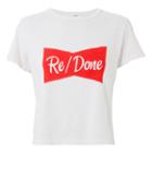 Re/done Ribbon Tee White S
