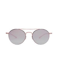 Kyme Rose Mirrored Round Sunglasses