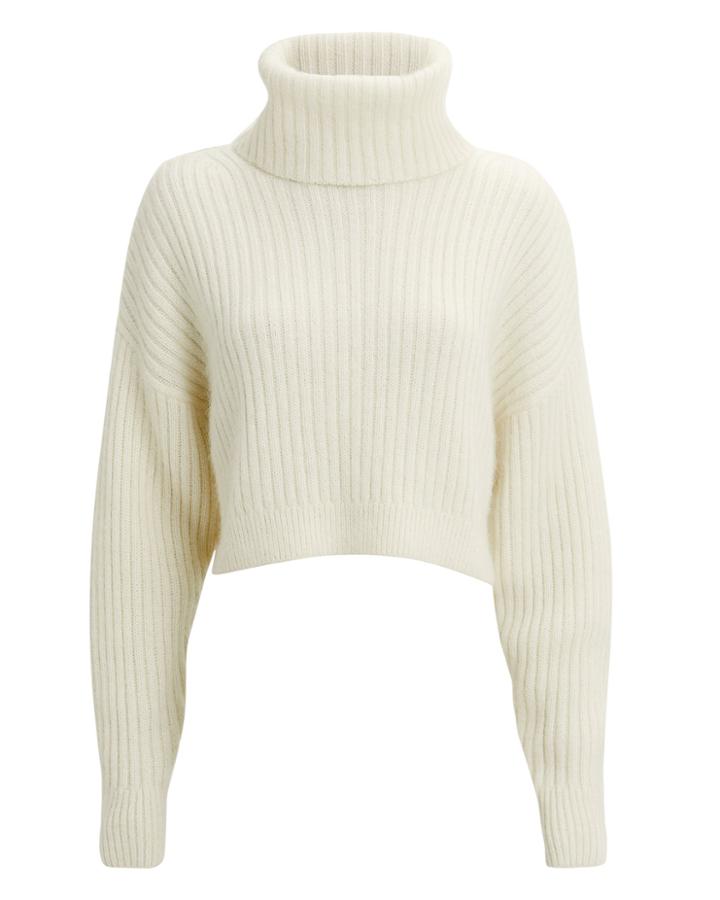 3.1 Phillip Lim Oversized White Mohair Turtleneck White M