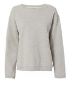 Rta Beale Embellished Sweatshirt Grey P