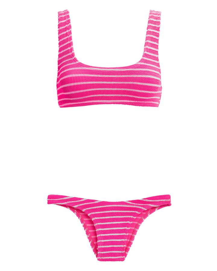 Bond Eye Malibu Pink Stripe Bikini Pink/white 1size