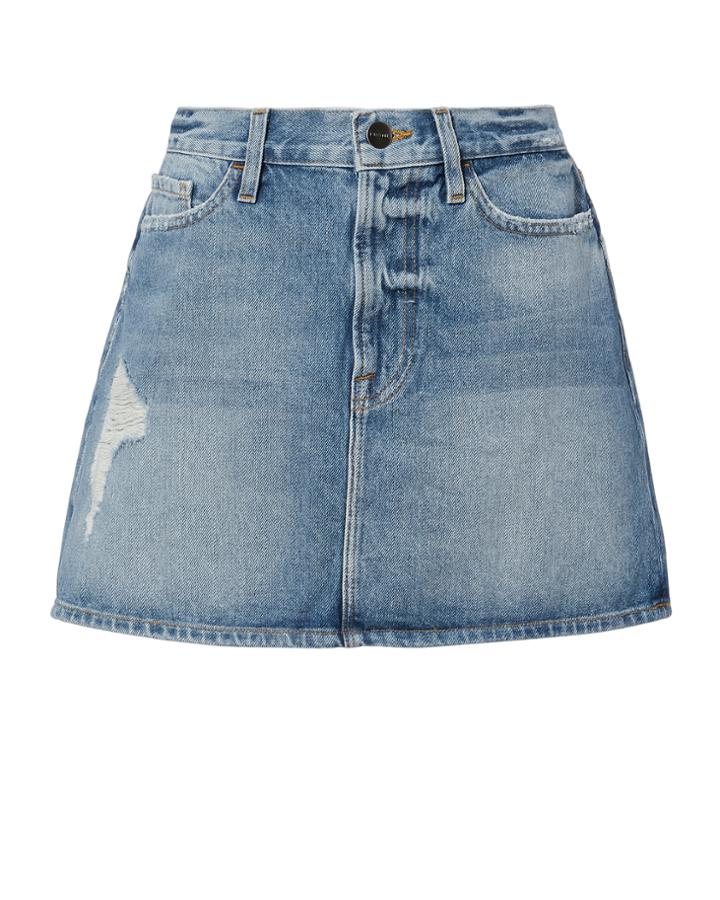 Frame Le Deanville Wash Skirt Denim 23