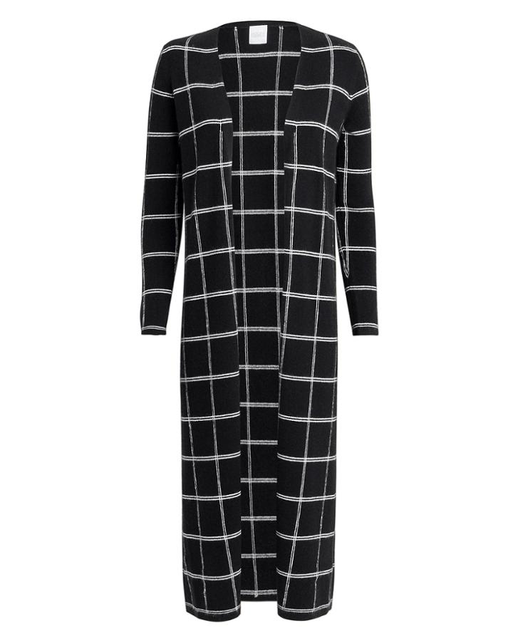 Madeleine Thompson Bologna Grid Duster Black/white L