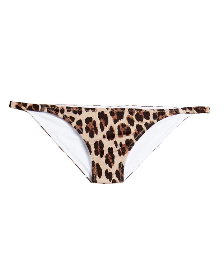 Caroline Constas Mykela Leopard Bikini Bottom Leopard L