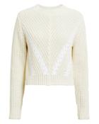 3.1 Phillip Lim Lace-up Detail Crop Sweater Ivory L