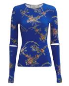 Preen By Thornton Bregazzi Dee Floral Top Blue/floral P
