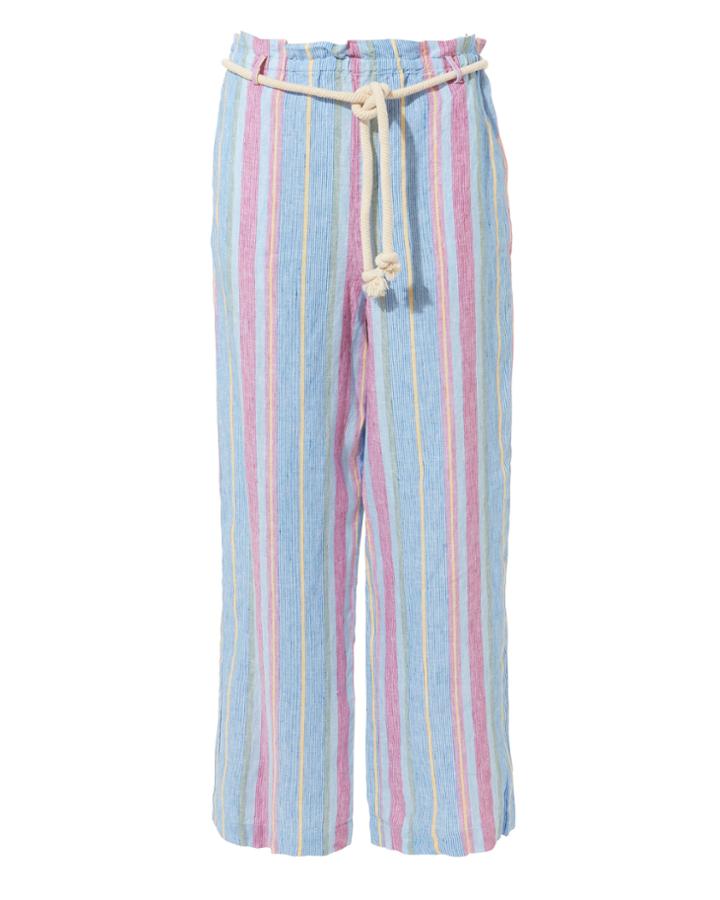 Frame Stripe Linen Trousers Multi S
