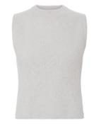 Michelle Mason Alpaca Grey Tank White P