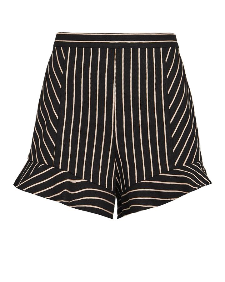 Exclusive For Intermix Intermix Lola Ruffle Shorts Blk/wht 6