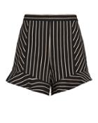 Exclusive For Intermix Intermix Lola Ruffle Shorts Blk/wht 6