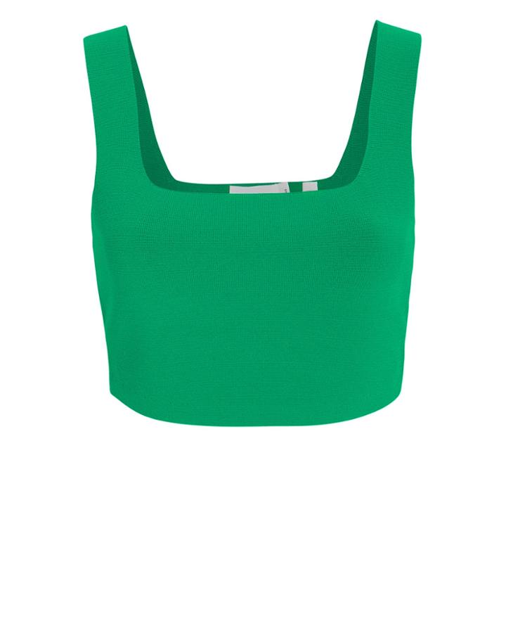 Alc A.l.c. Vicky Crop Top Kelly Green P