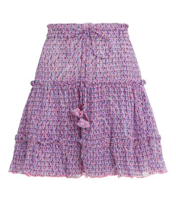 Poupette St Barths Poupette St Barth Clara Ruffle Skirt Purple P