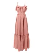 Loup Charmant Artemis Ruffle Gown Pink P