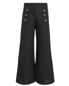 Faithfull The Brand Adita Linen Trousers Black P