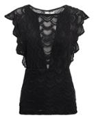Nightcap Clothing Caletto Lace Top Black L