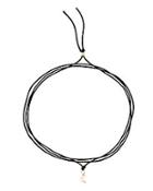 Bianca Pratt Diamond Moon Silk Wrap Bracelet