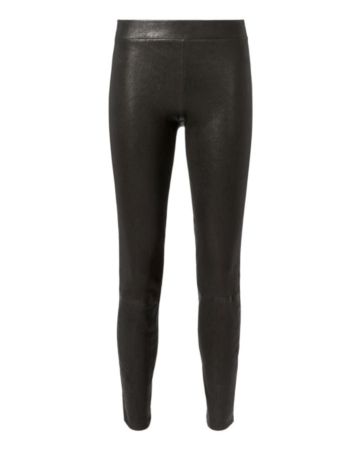 L'agence Leather Pull On Pants