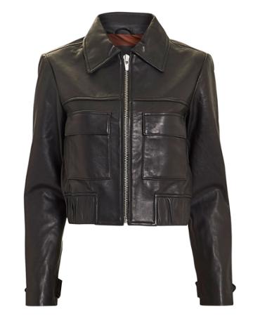 Veda Jack Leather Jacket Black P