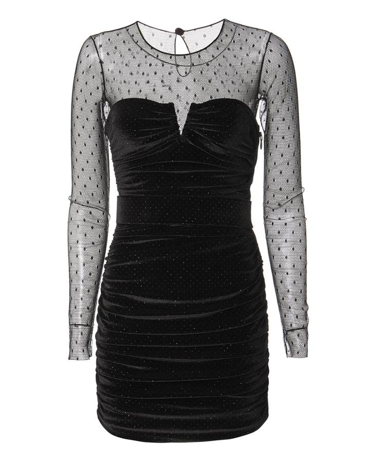 Redemption Velvet Cocktail Dress Black 40
