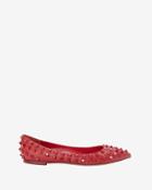 Valentino Rockstud Ballerina: Rouge