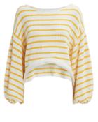 Saylor Rocco Striped Sweater White/yellow S
