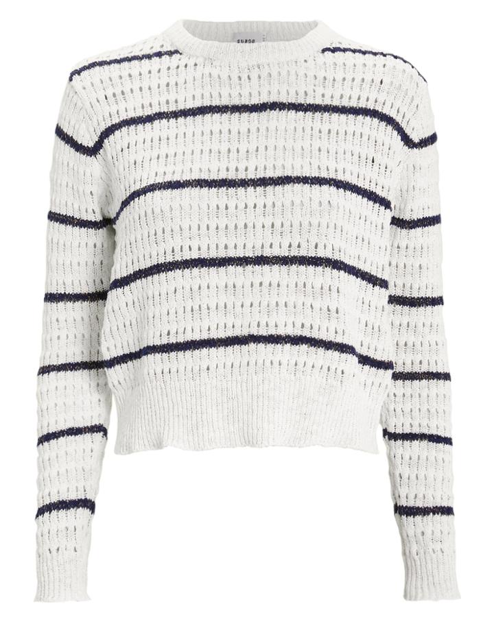 Suboo Shoreline Stripe Knit Sweater Navy/white/stripes P