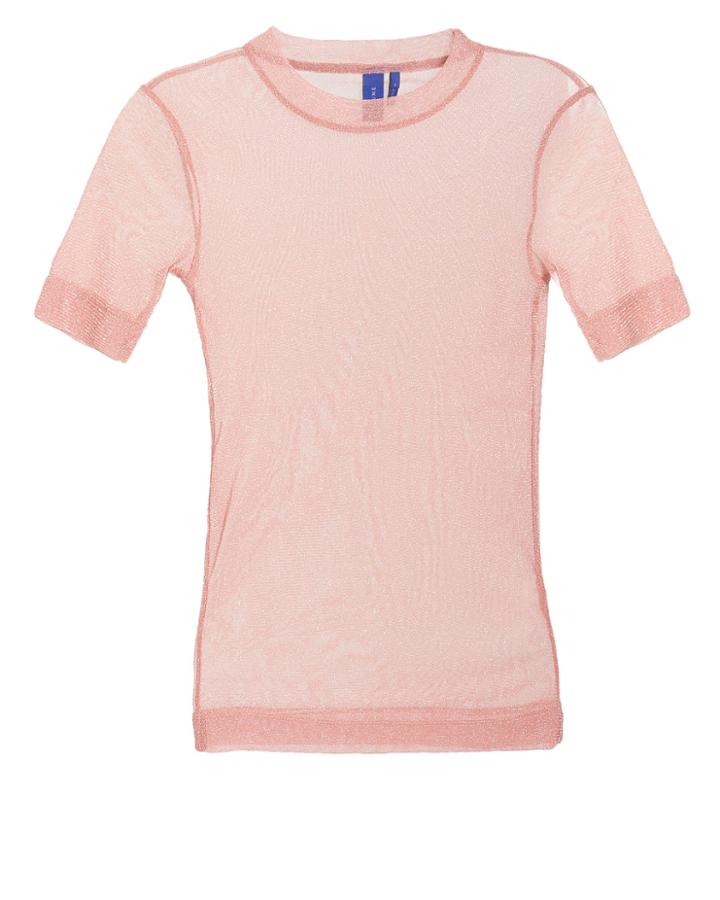 Resume Rsum Aya Mesh Short Sleeve Tee Pink M