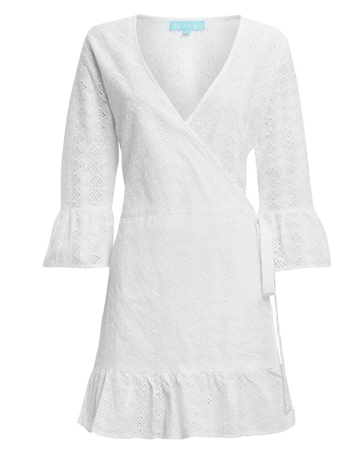 Melissa Odabash Vogue White Eyelet Coverup Dress White S