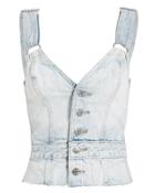 Ksubi Chillz Limits Top Light Blue Denim L
